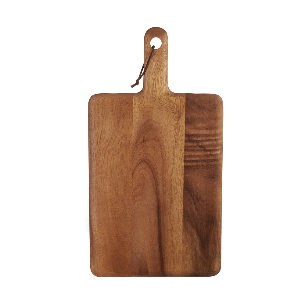 Acacia Wood Board Rectangle with Handle 25x47x1.5cm