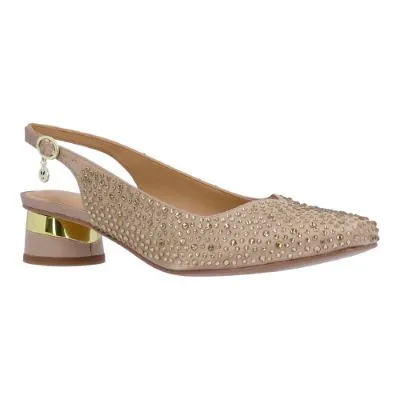 BALINE | J R enee-BEIGE SATIN/STONES