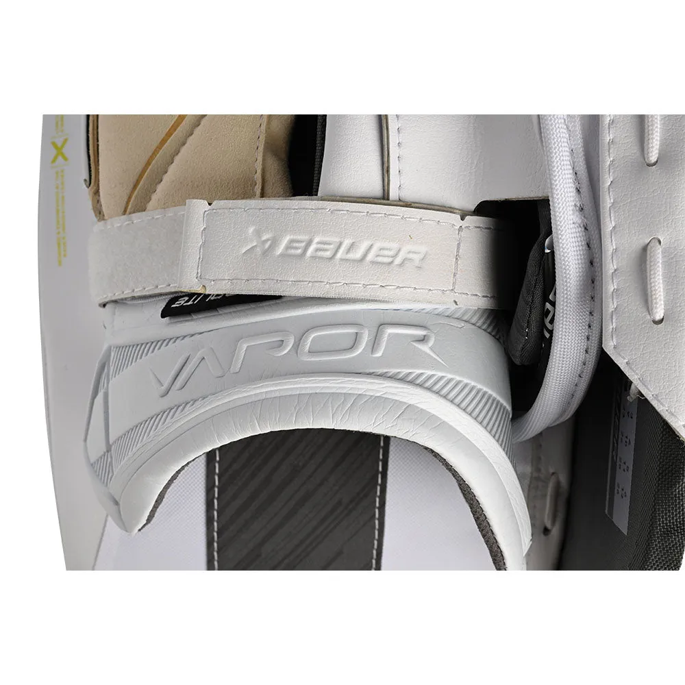 BAUER VAPOR HYPERLITE 2 SENIOR WHITE GOALIE BLOCKER