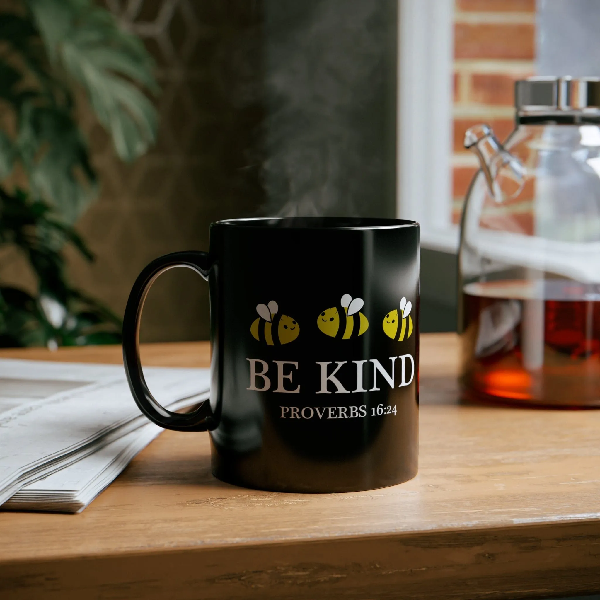 Be Kind 11oz Black Mug