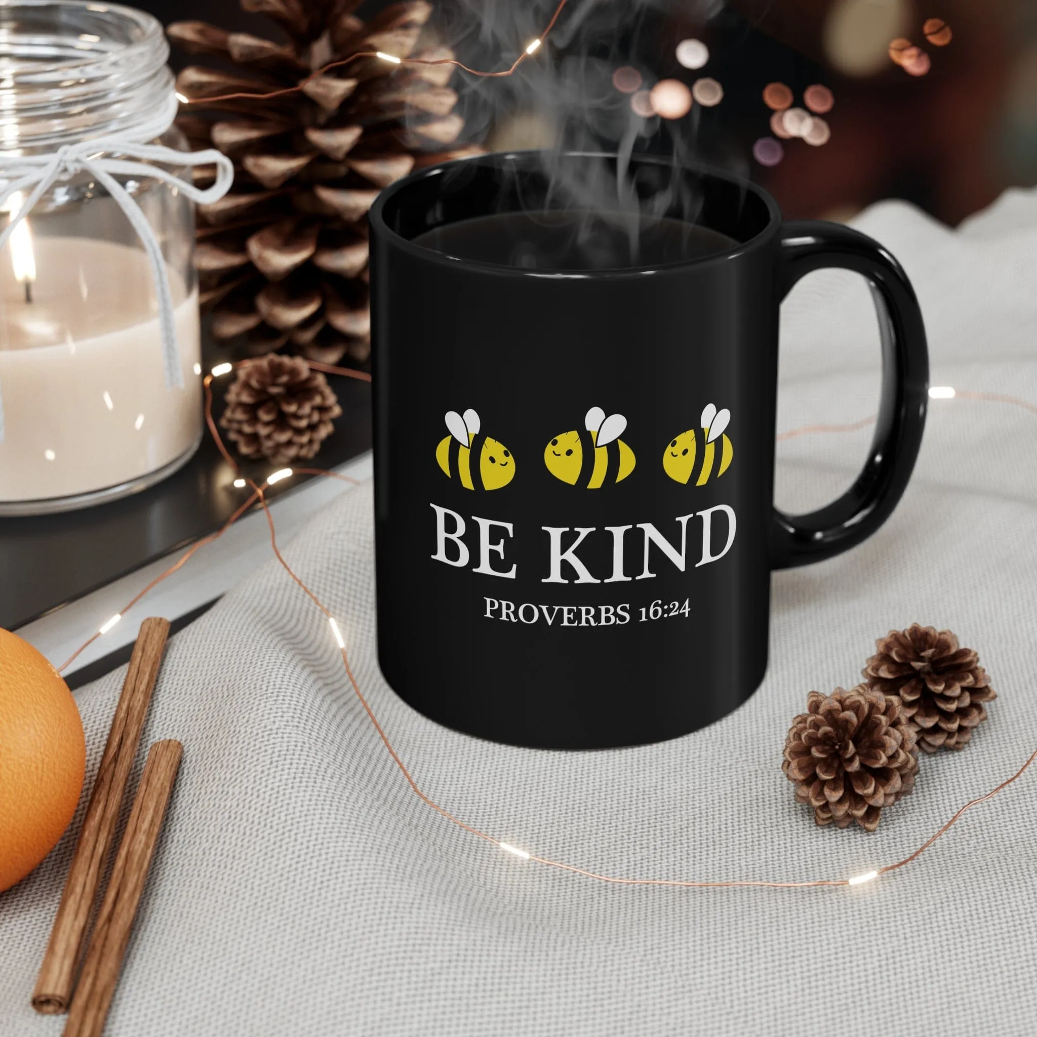 Be Kind 11oz Black Mug