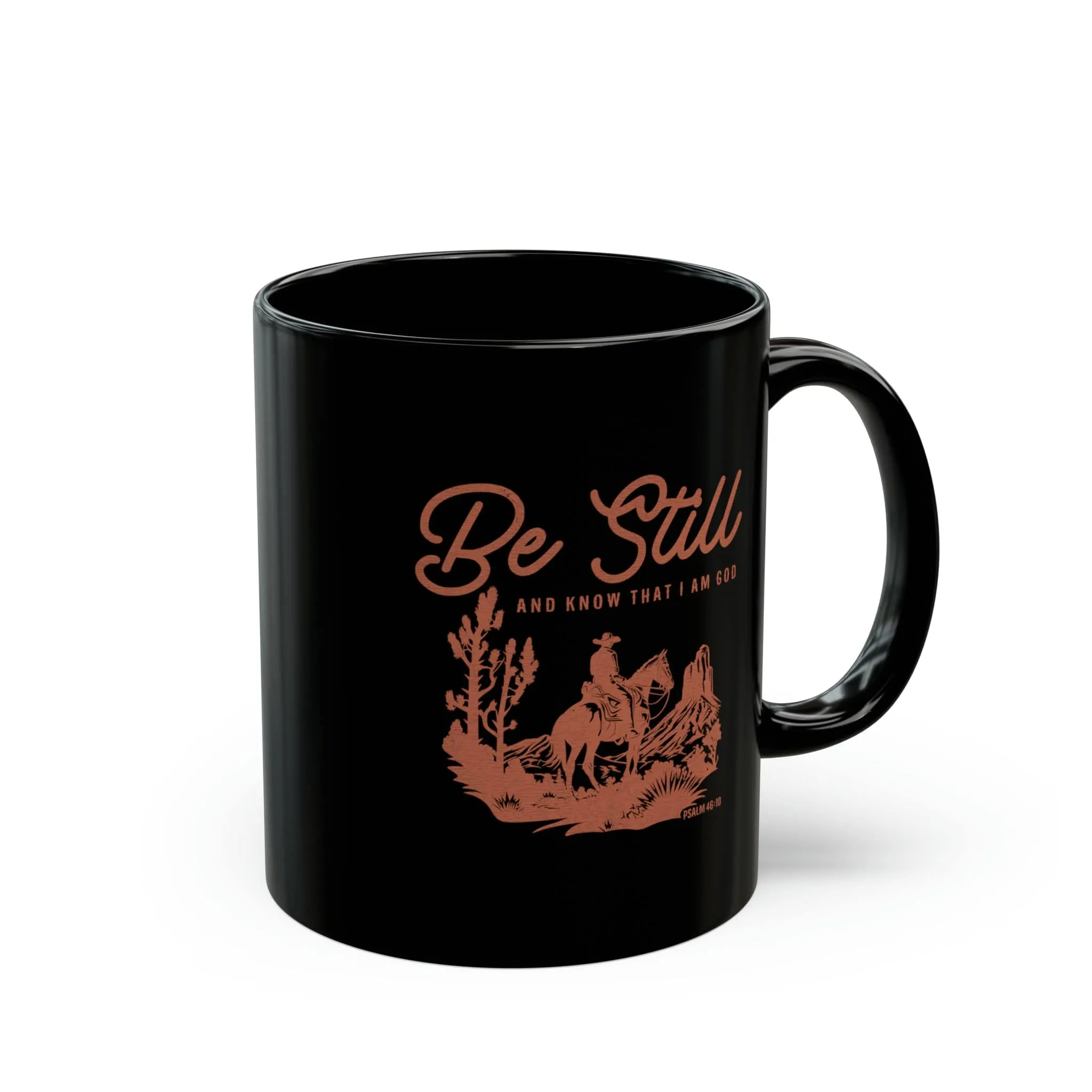 Be Still 11oz Black Mug