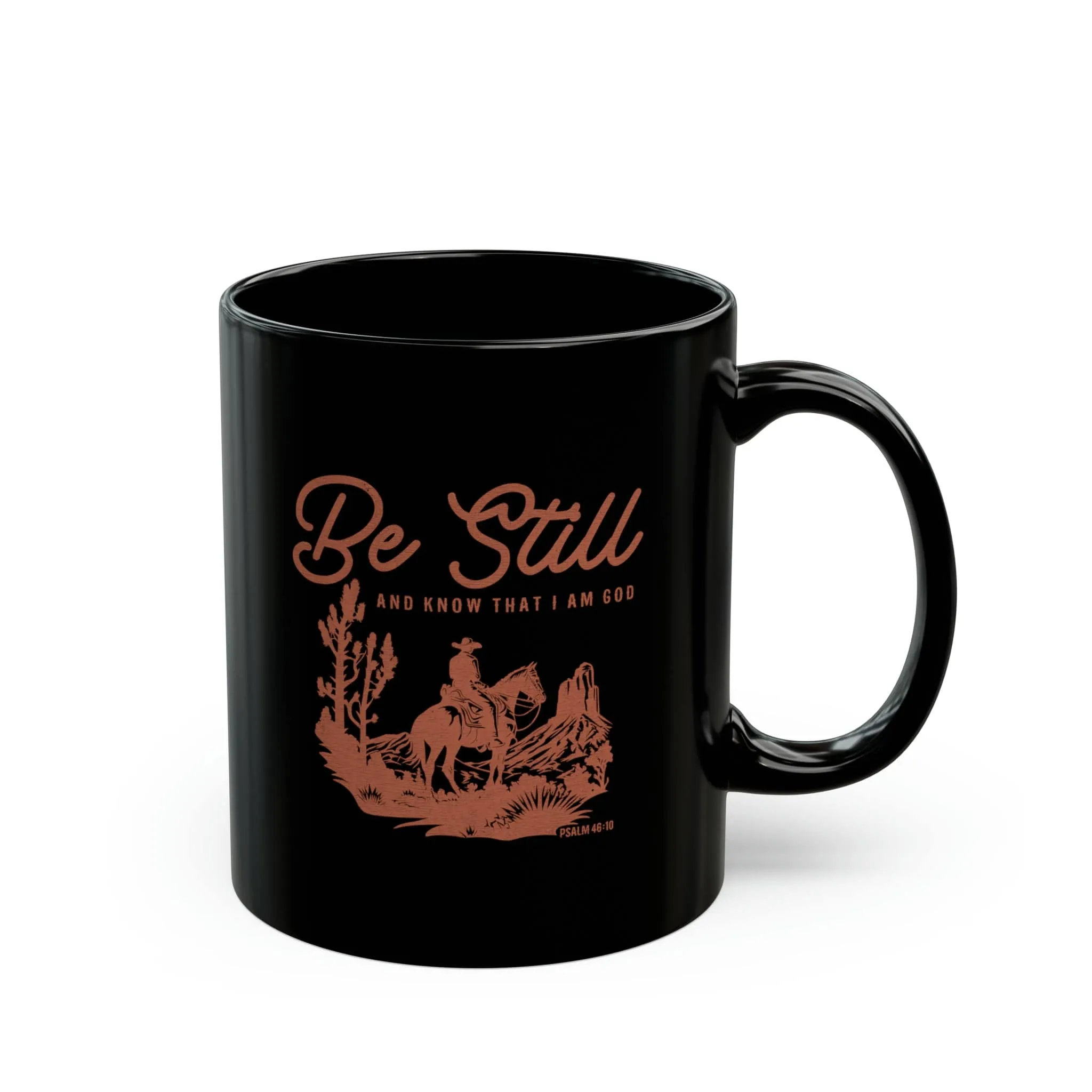 Be Still 11oz Black Mug