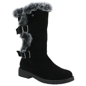 Black Megan Wide Boots