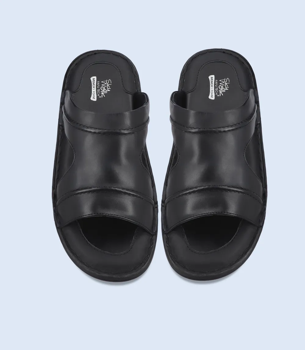 BM5907-BLACK-Men Comfort Slipper