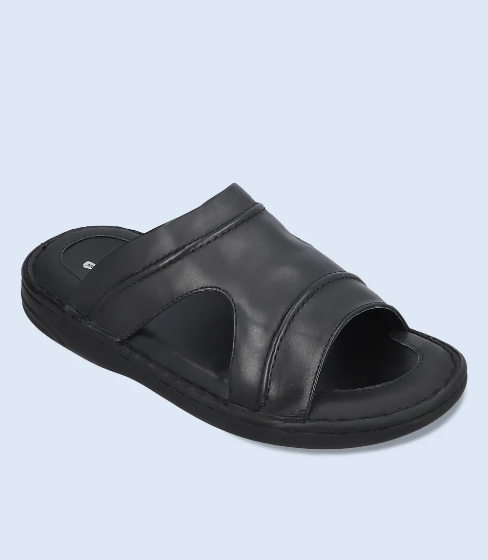 BM5907-BLACK-Men Comfort Slipper