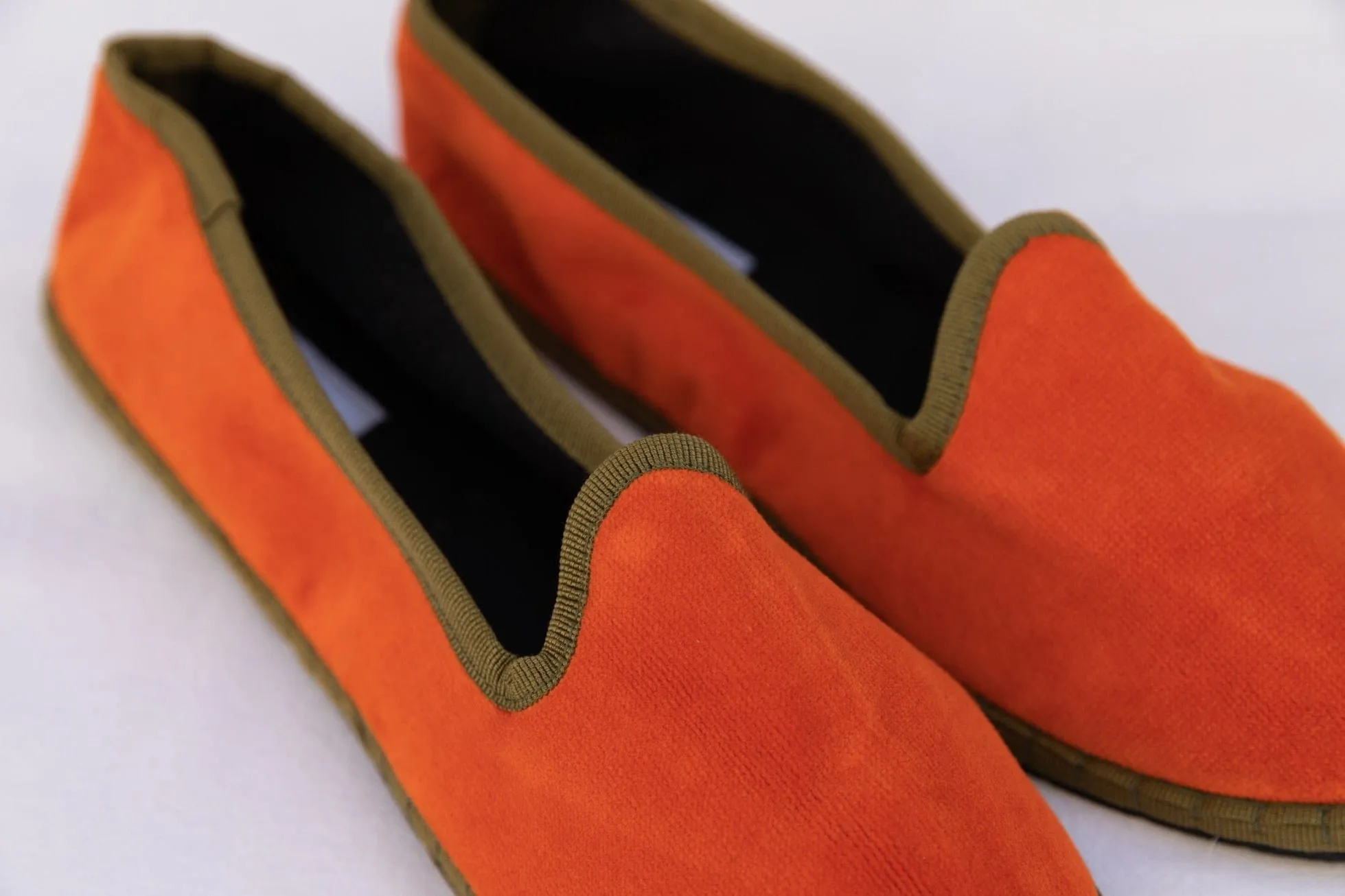 Brick and Olive Venetian Slippers - Teod'amar