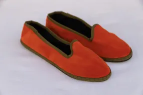 Brick and Olive Venetian Slippers - Teod'amar