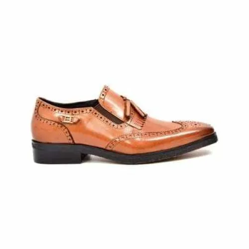 British Walkers Rick Men's Cognac Leather Slip On