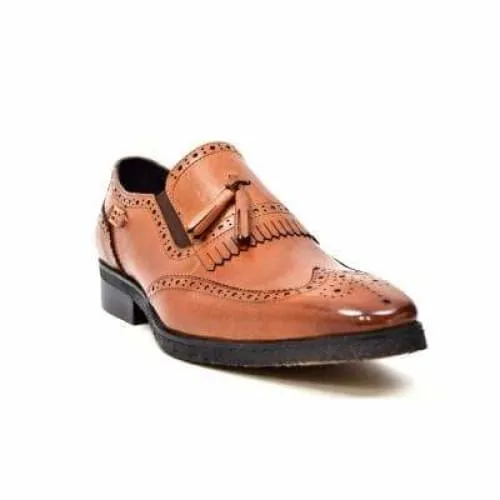 British Walkers Rick Men's Cognac Leather Slip On