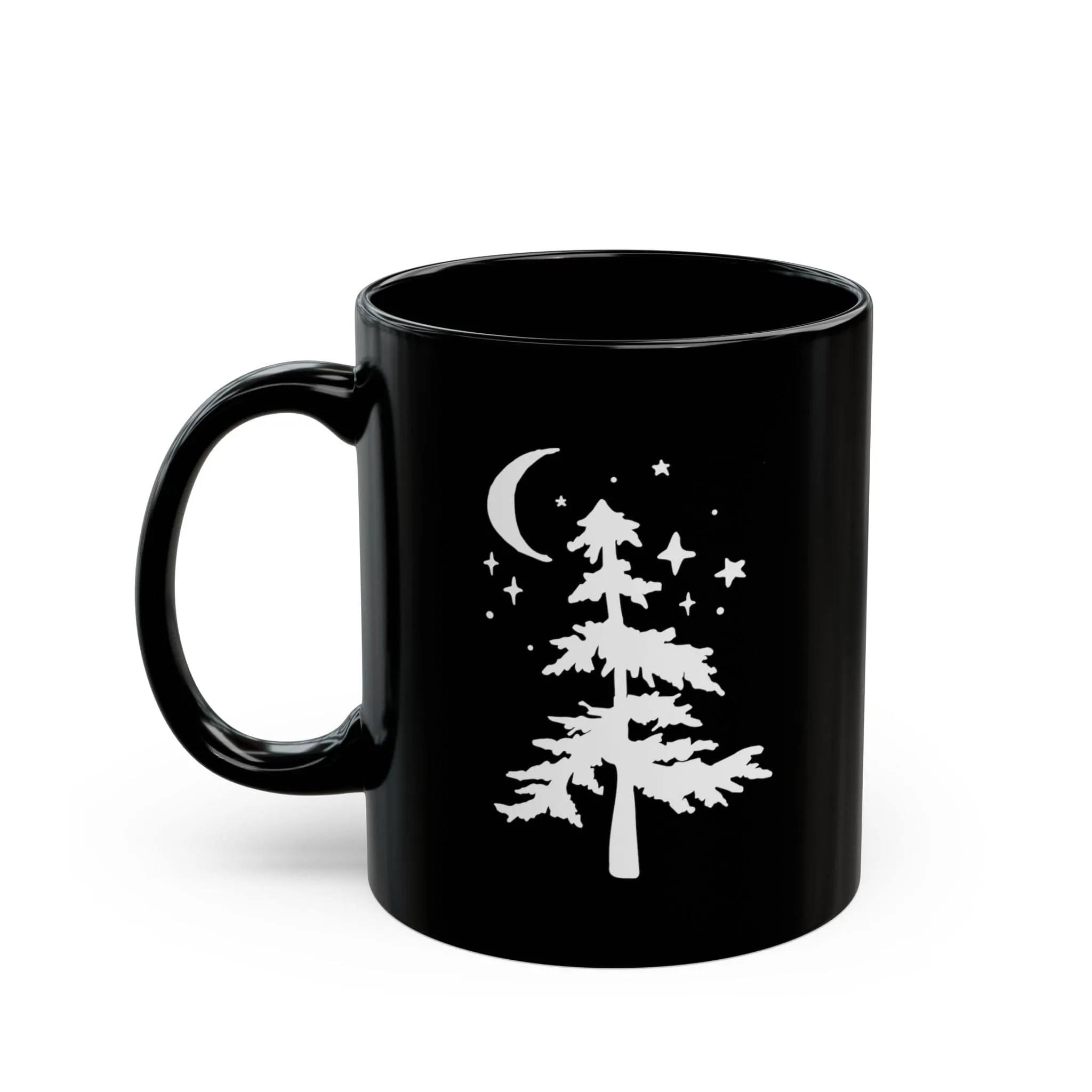 Campfire Nights 11oz Black Mug