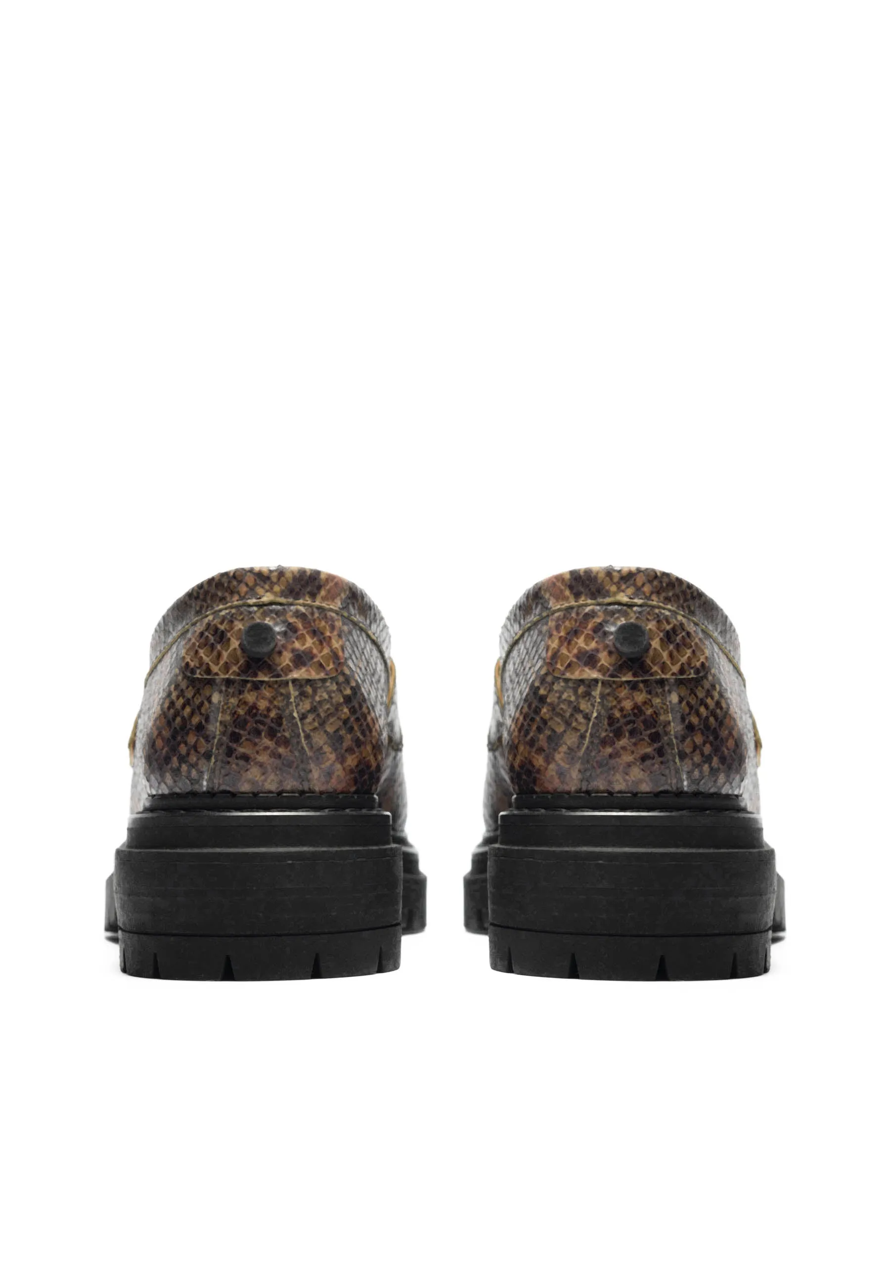 Cashannah Snake Leather Loafers