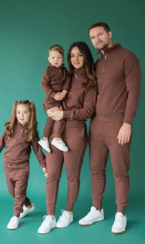 Chocolate Adults Thick Ribbed Tracksuit (Matching Available)