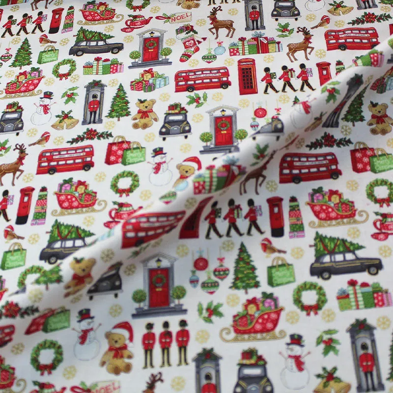 Christmas Cotton - London Icons