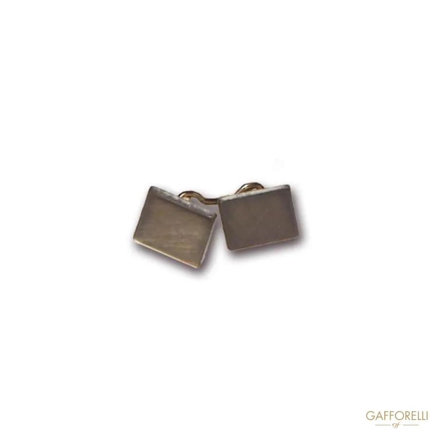 Cufflink with 2 Square Stone - 824 Gem Gafforelli Srl