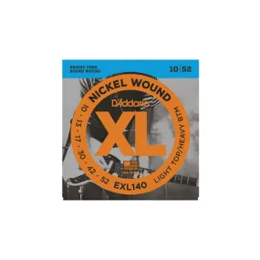 D'Addario EXL140 Nickel Wound Electric Guitar Strings - .010-.052 Light Top/Heavy Bottom