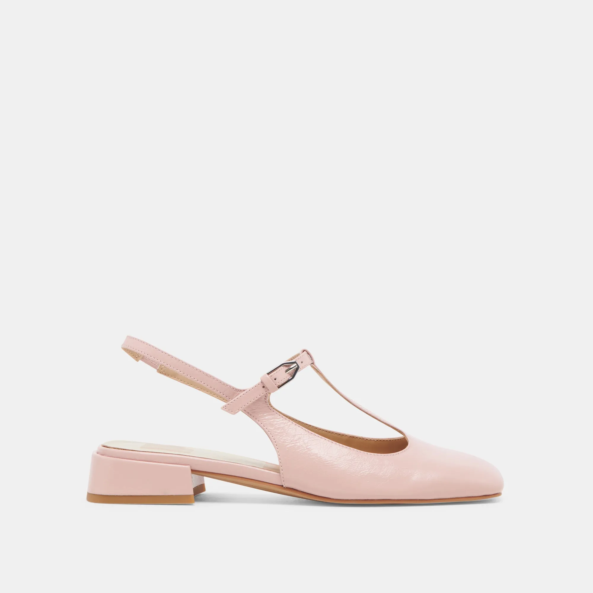 DEIDRA FLATS PINK CRINKLE PATENT LEATHER