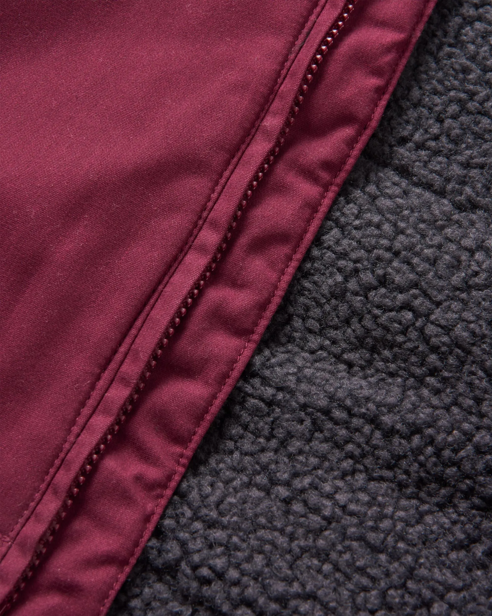 Discover Recycled Sherpa Lined Jacket - Wine