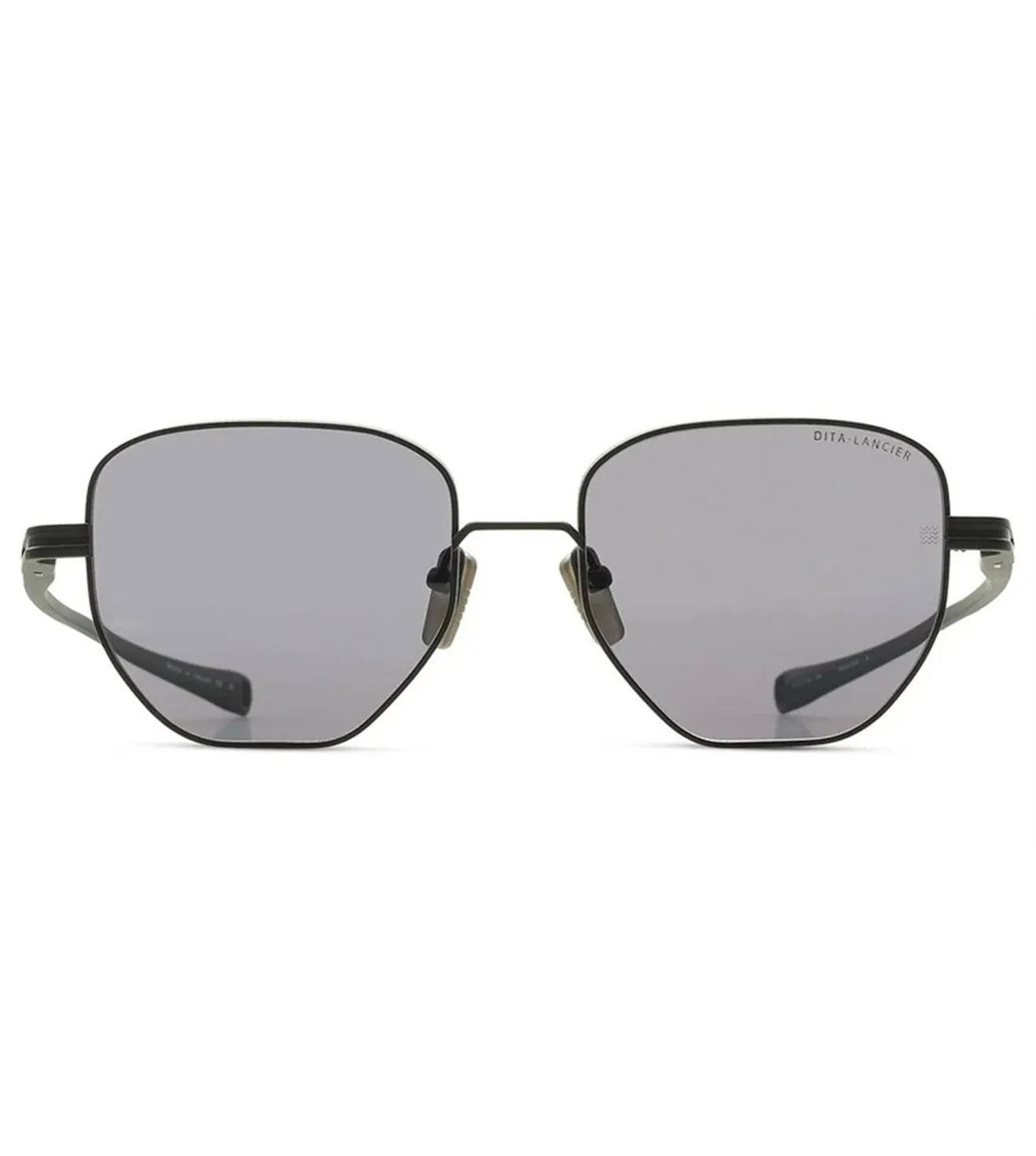 Dita Lancier LSA-421 Unisex Black Geometric Sunglass