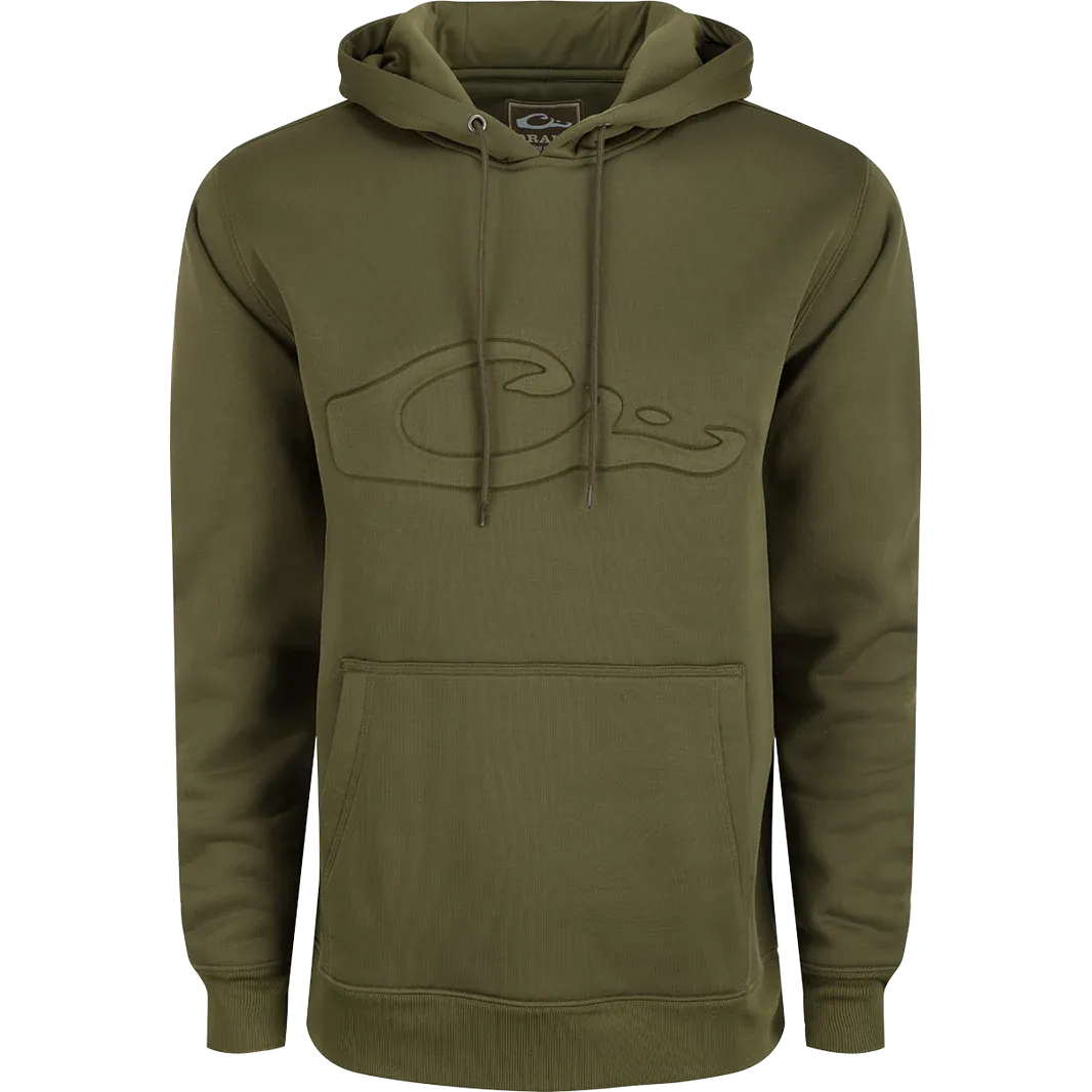 Drake The Back Eddy Embossed Solid Hoodie