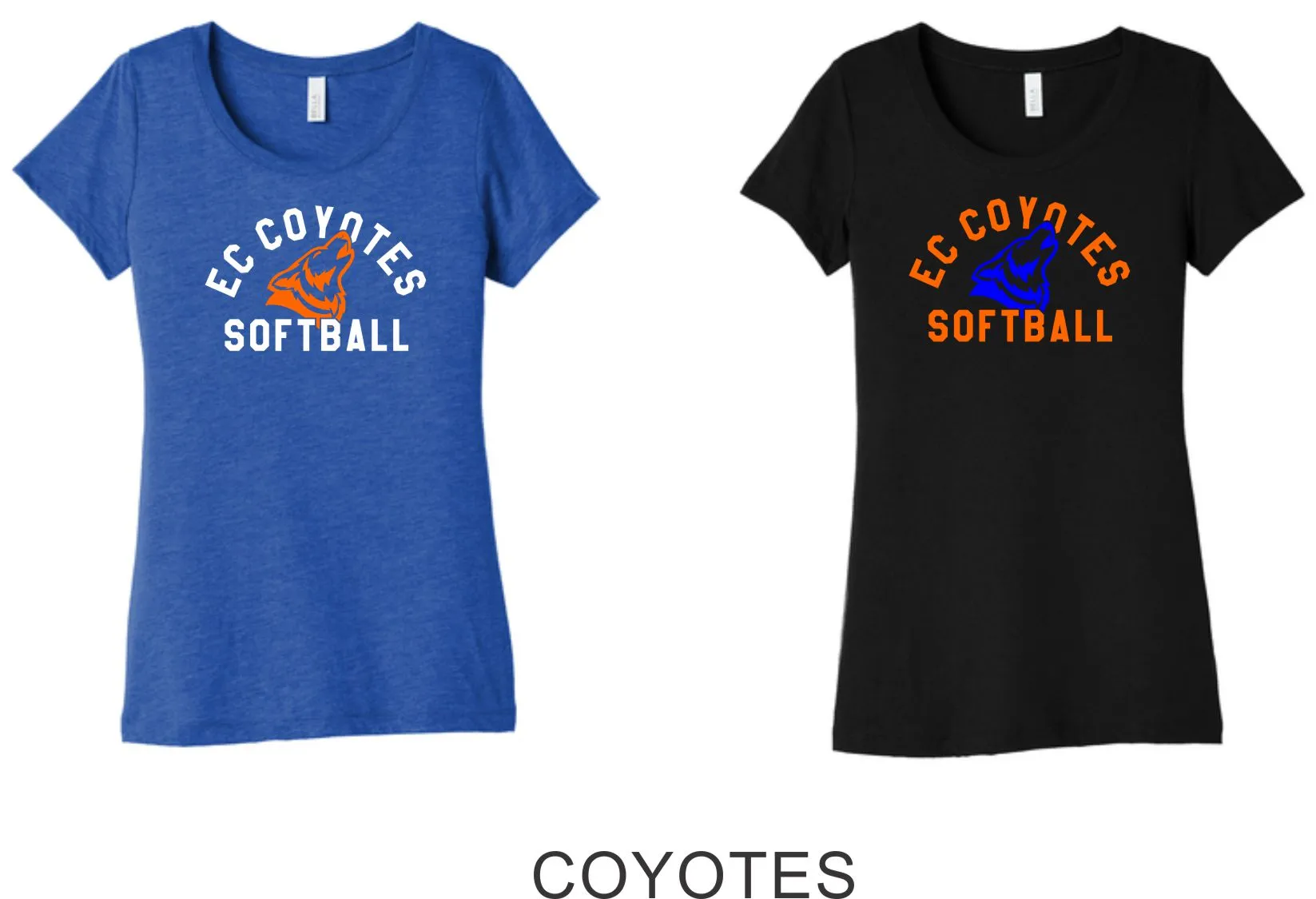 EC Coytotes Triblend Tee-Unisex, Ladies, Youth- 4 Designs