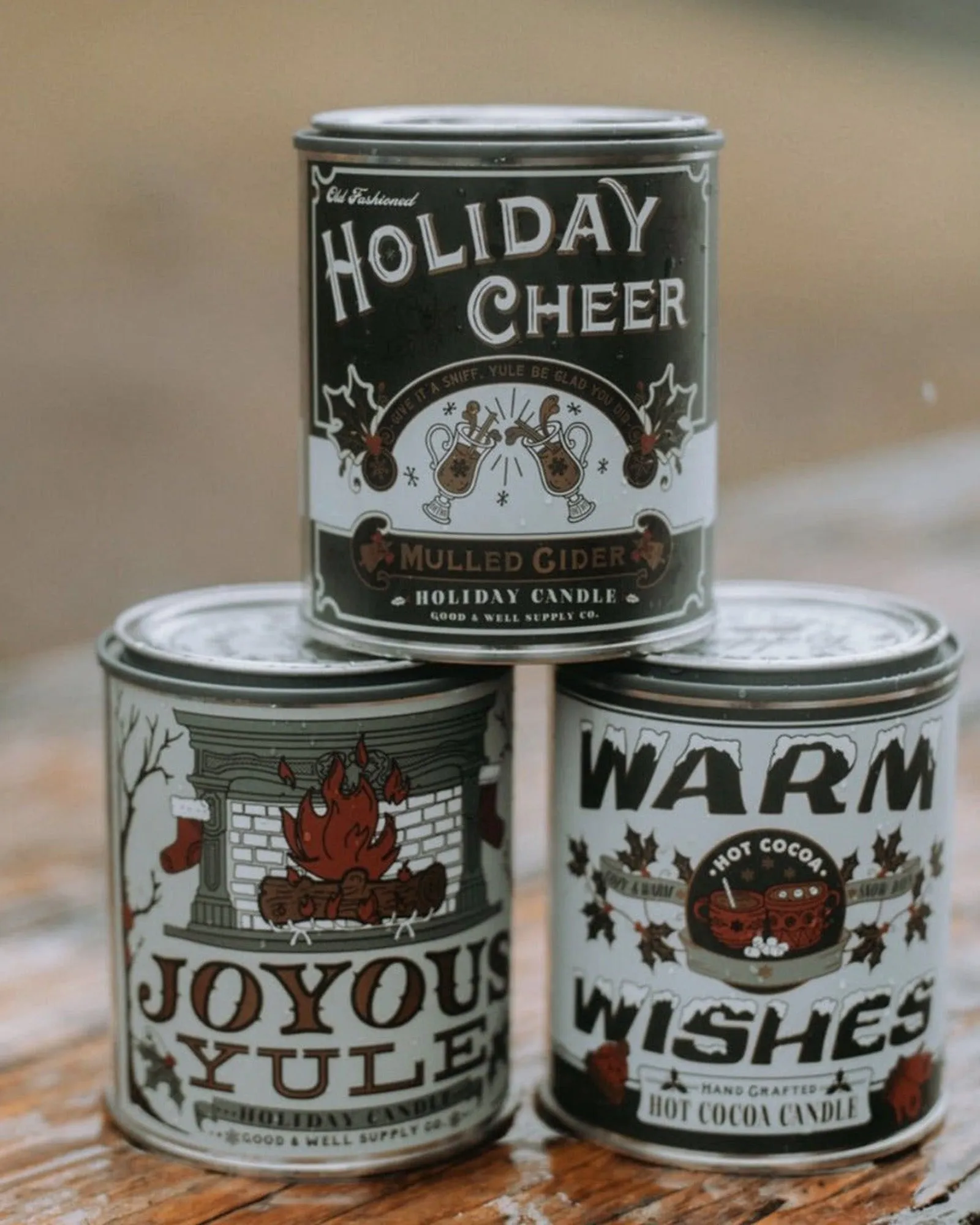 Good & Well Supply Co. Seasons Greetings Soy Candle - Warm Wishes