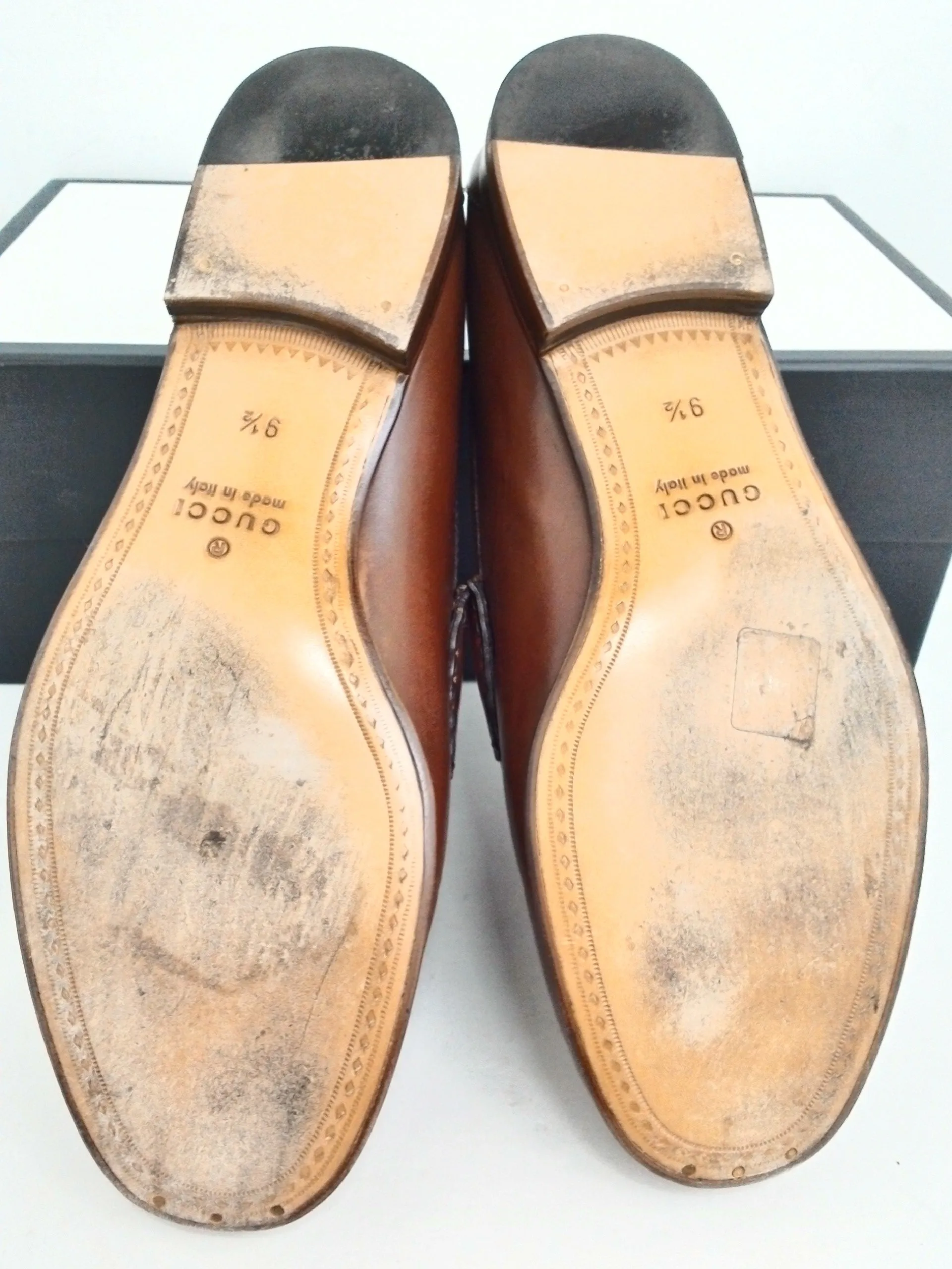 Gucci Men's Leather Moccasins Size 9.5