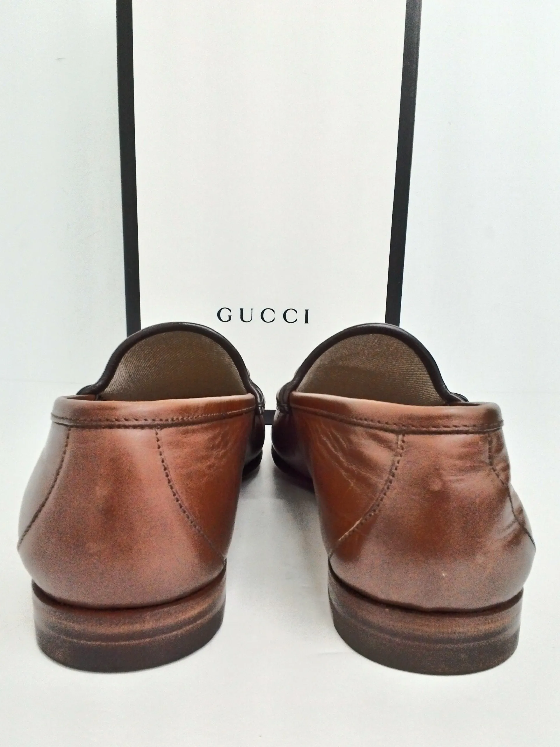 Gucci Men's Leather Moccasins Size 9.5