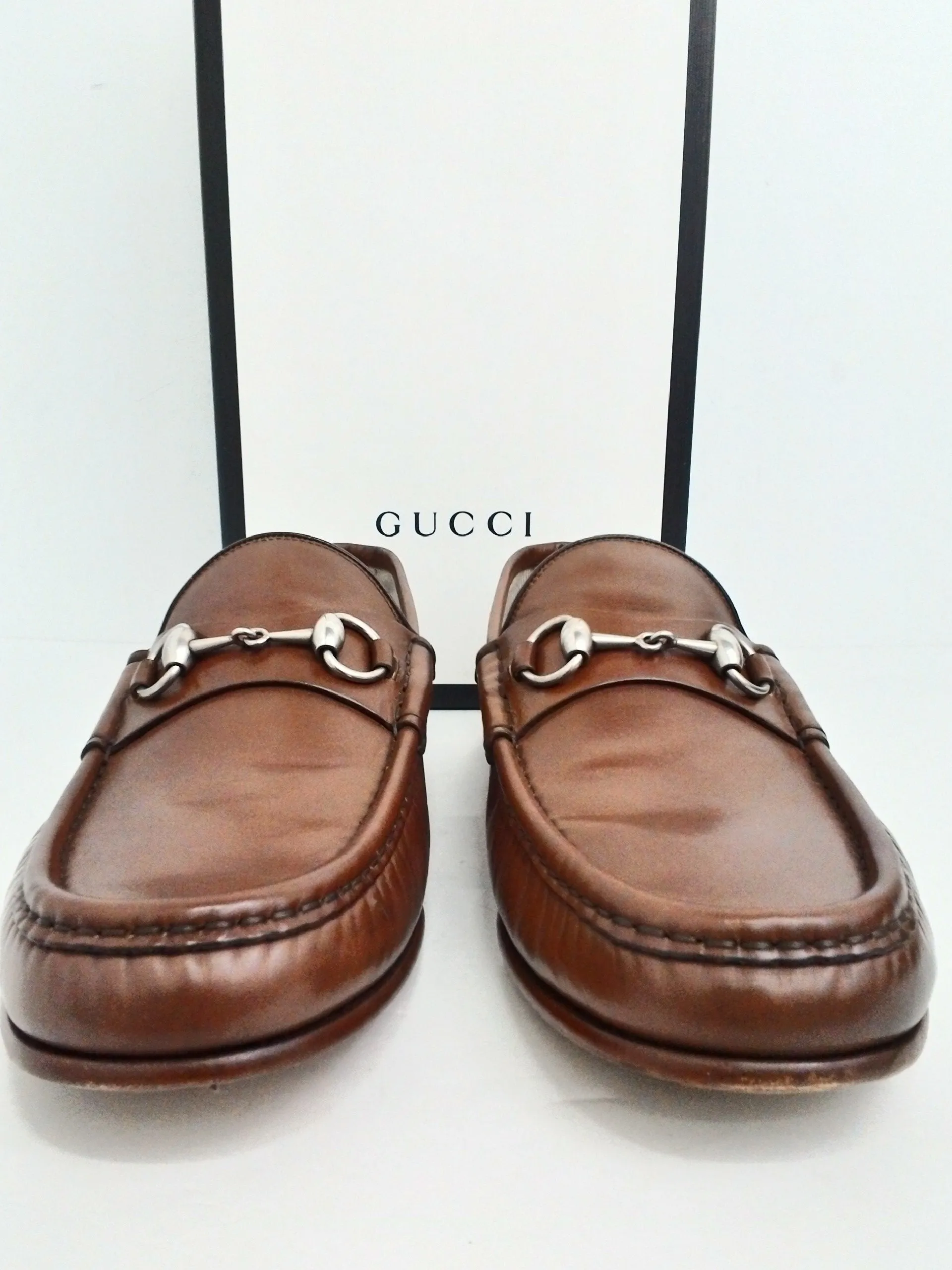 Gucci Men's Leather Moccasins Size 9.5