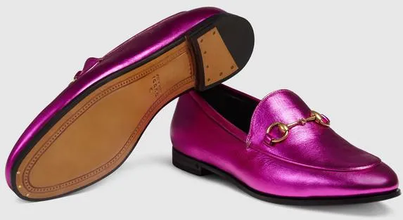 'Jordaan' Metallic Leather Loafers - (Purple, Gold, Silver)