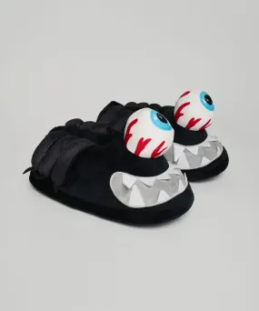 Keep Watch Slippers - Black