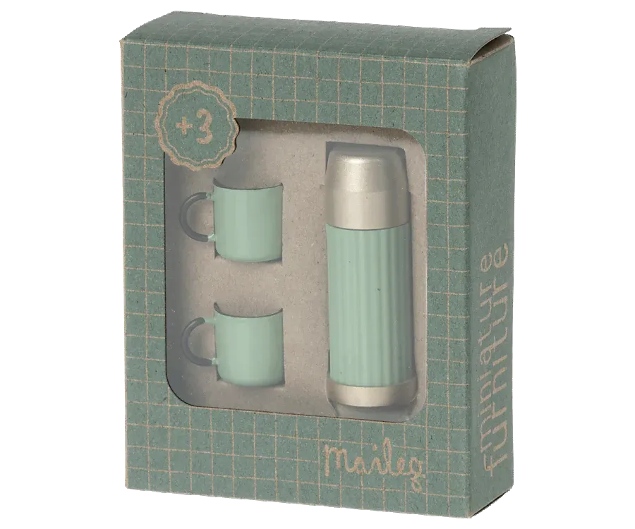 Maileg | Thermos and Cups in Mint