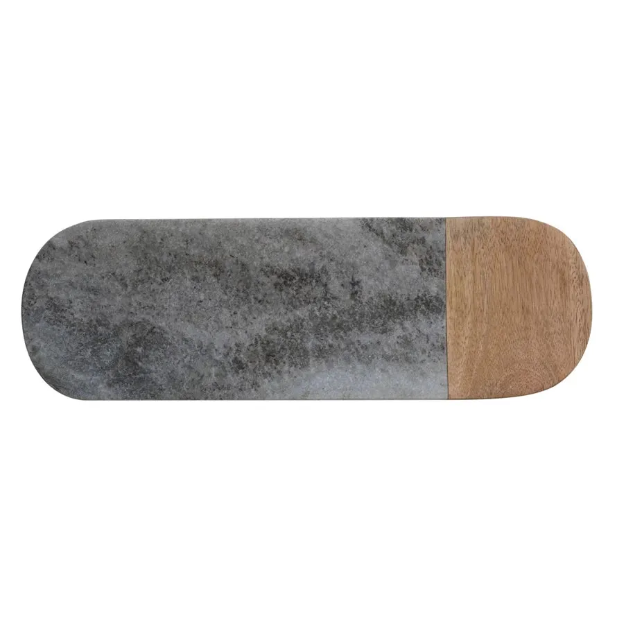 Marble & Mango Wood Serving Board