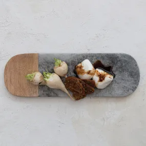 Marble & Mango Wood Serving Board