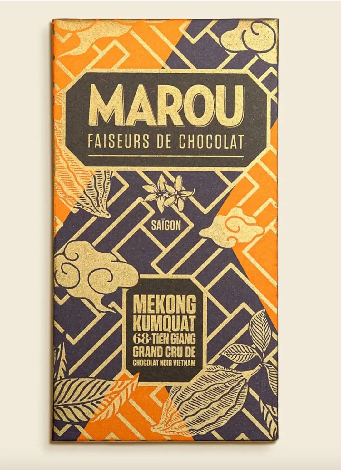 Marou Chocolate 68% Mekong Kumquat Tien Giang 80g Bar