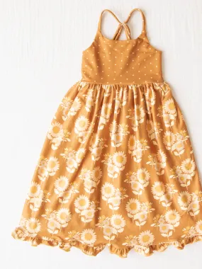 Maxi Play Dress - Autumn Sunflowers