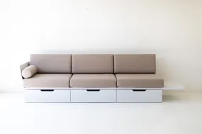 Oak Suelo Sofa with Storage and Side Table - 2124