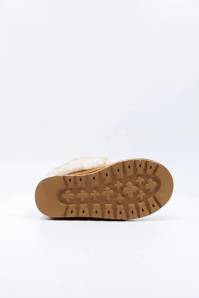 PAWJ Cubby Jr. Toddler Slipper | Chestnut / Aspen Snow