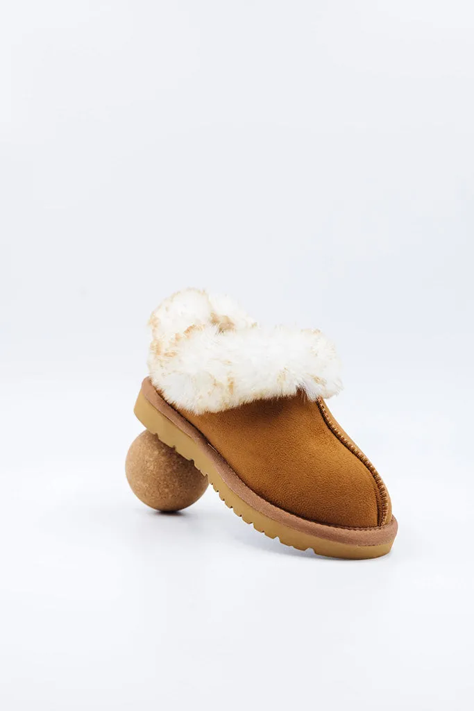 PAWJ Cubby Jr. Toddler Slipper | Chestnut / Aspen Snow