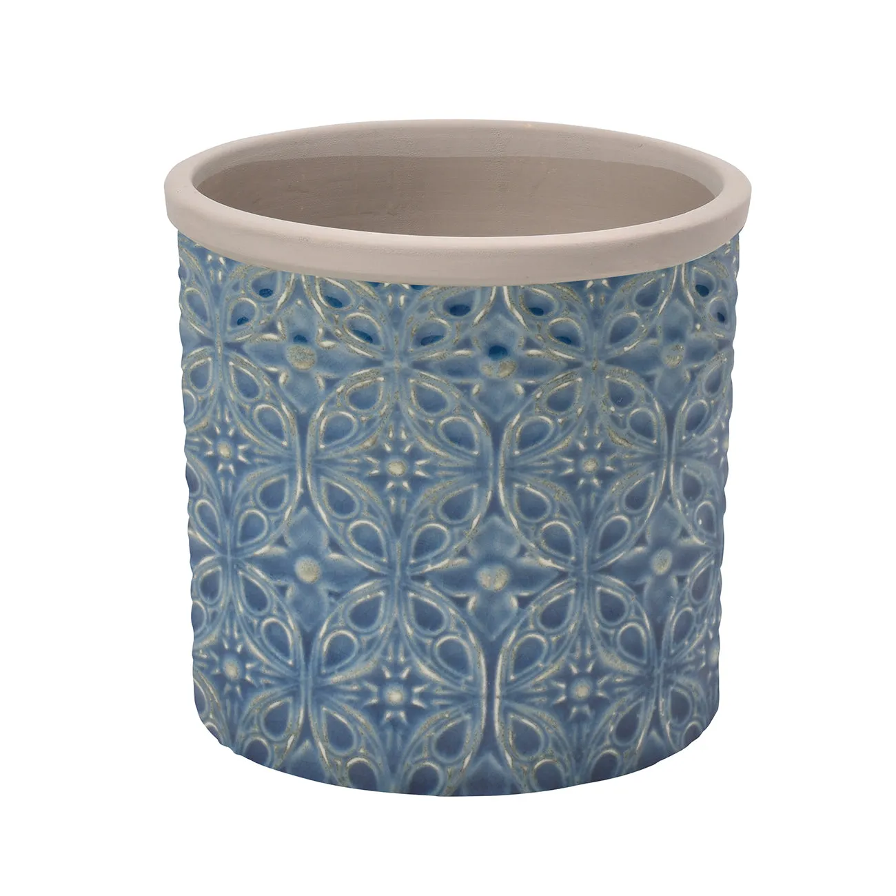 Porto Dark Blue Glazed Pot - Small