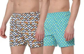 Romano nx Men's 100% Cotton Boxers/Shorts - Combo (Pack of 2)