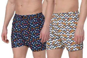 Romano nx Men's 100% Cotton Boxers/Shorts - Combo (Pack of 2)