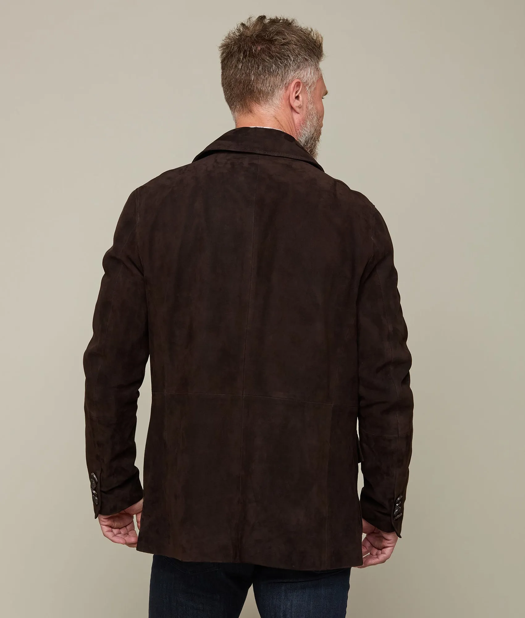 Safari Suede Jacket :: Chocolate