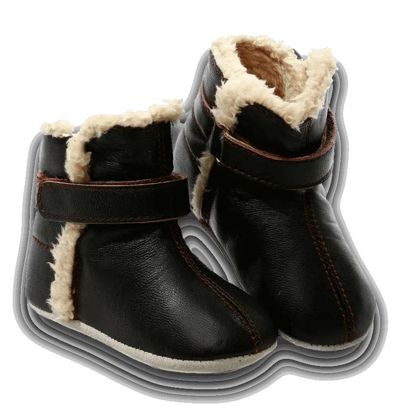 SNUG Baby & Toddler First/Pre Walker Boots Chocolate