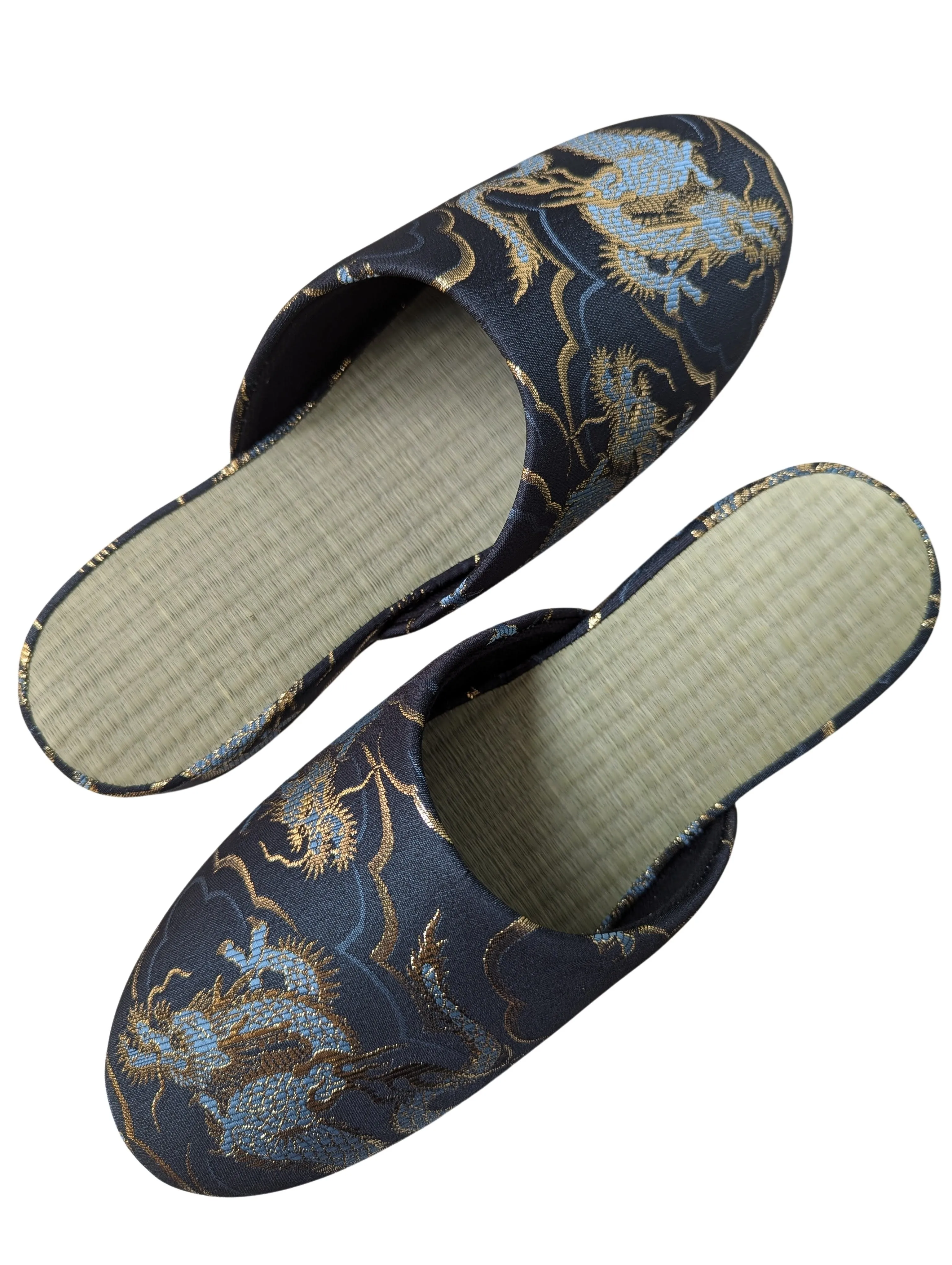 TATAMI × Azure Dragons Slippers [Black Wool Felt Sole]