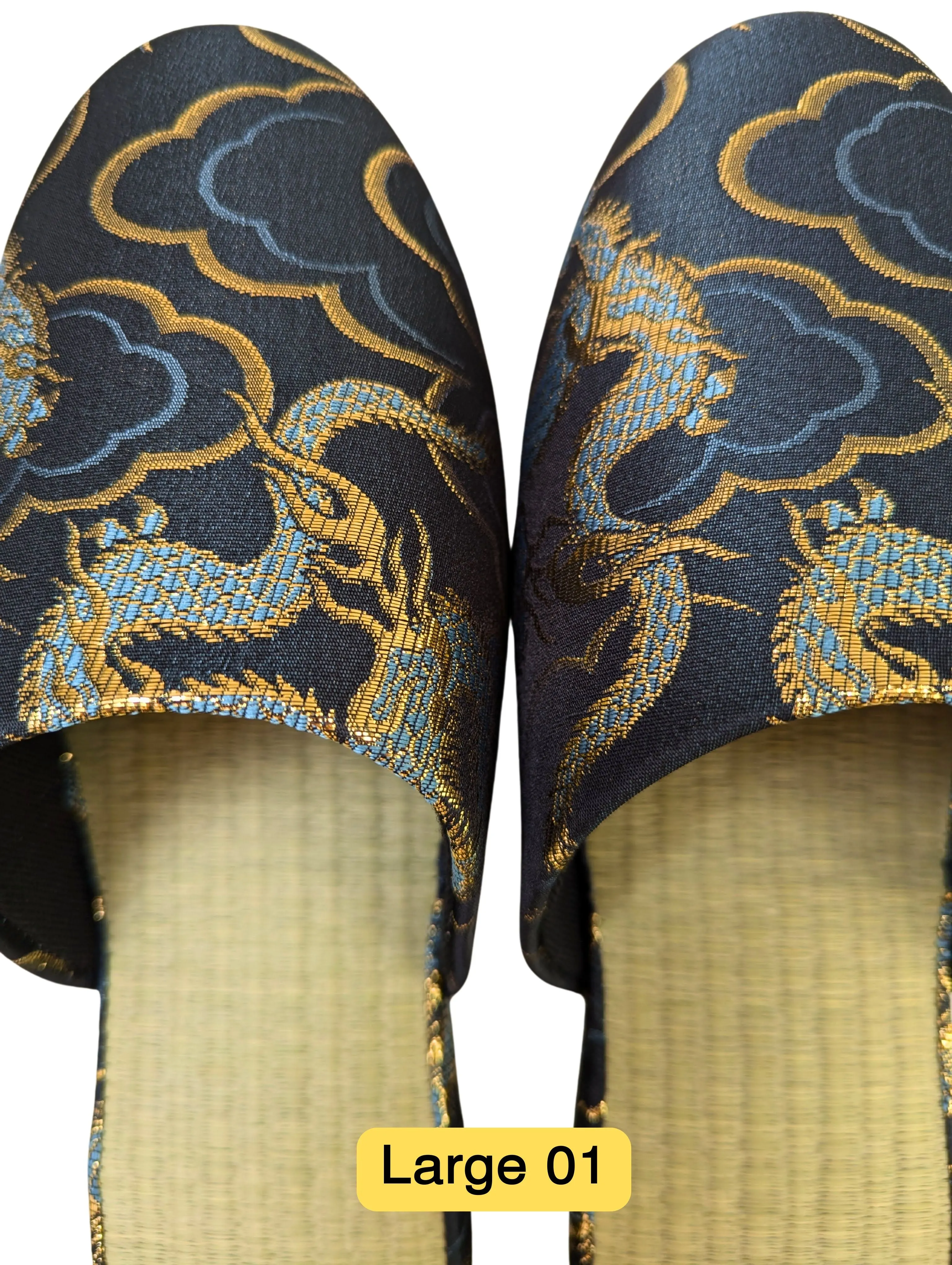 TATAMI × Azure Dragons Slippers [Black Wool Felt Sole]