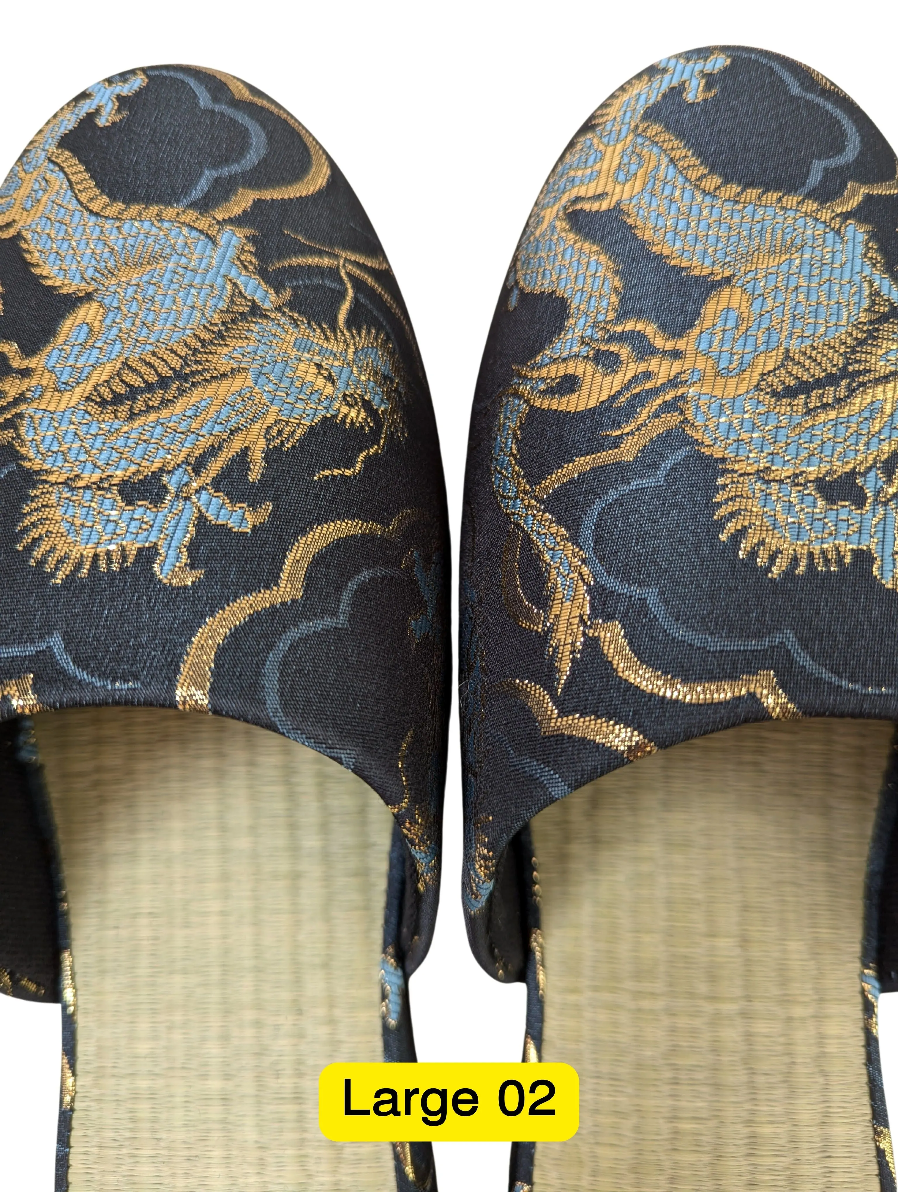 TATAMI × Azure Dragons Slippers [Black Wool Felt Sole]