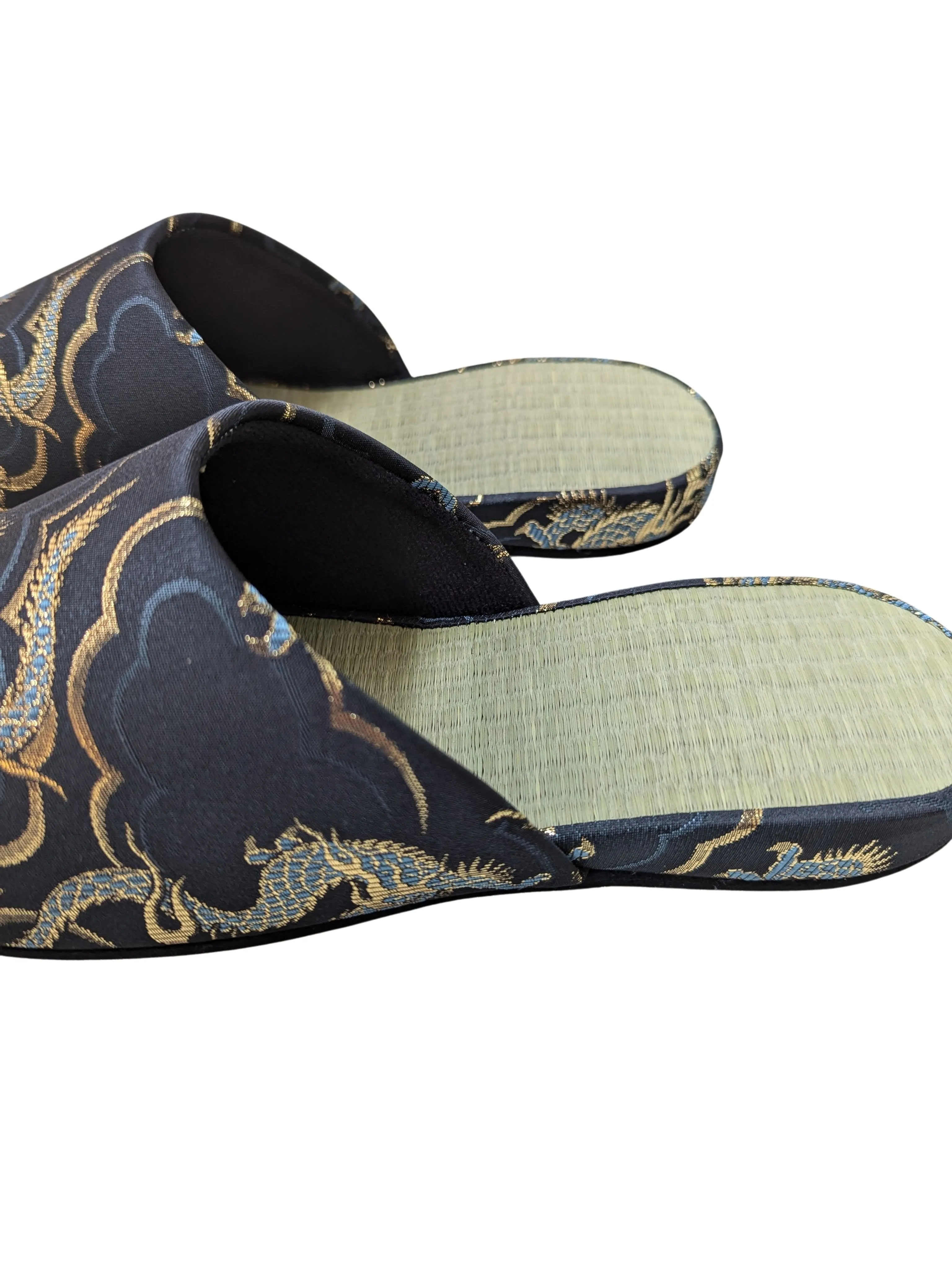 TATAMI × Azure Dragons Slippers [Black Wool Felt Sole]