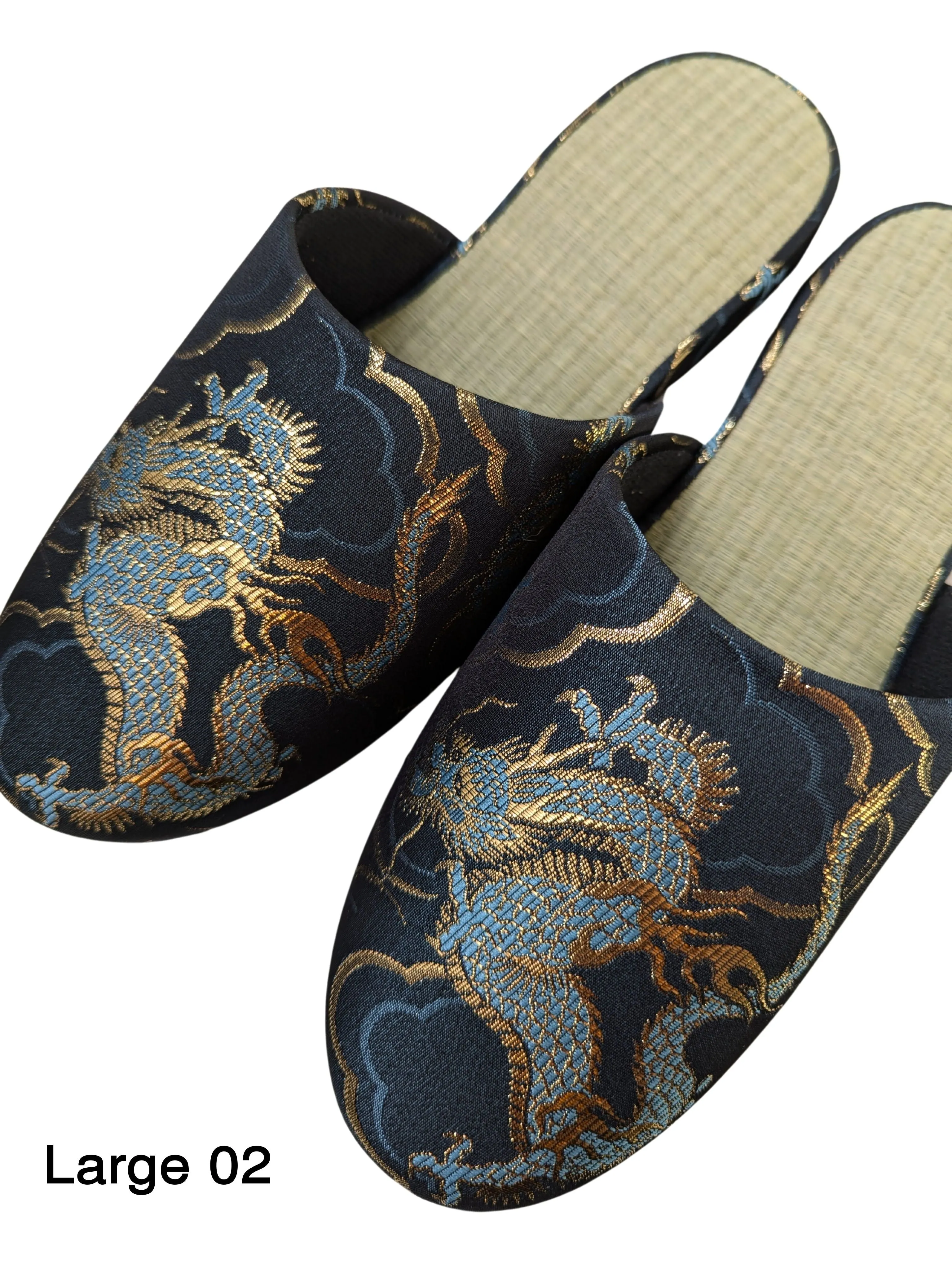 TATAMI × Azure Dragons Slippers [Black Wool Felt Sole]