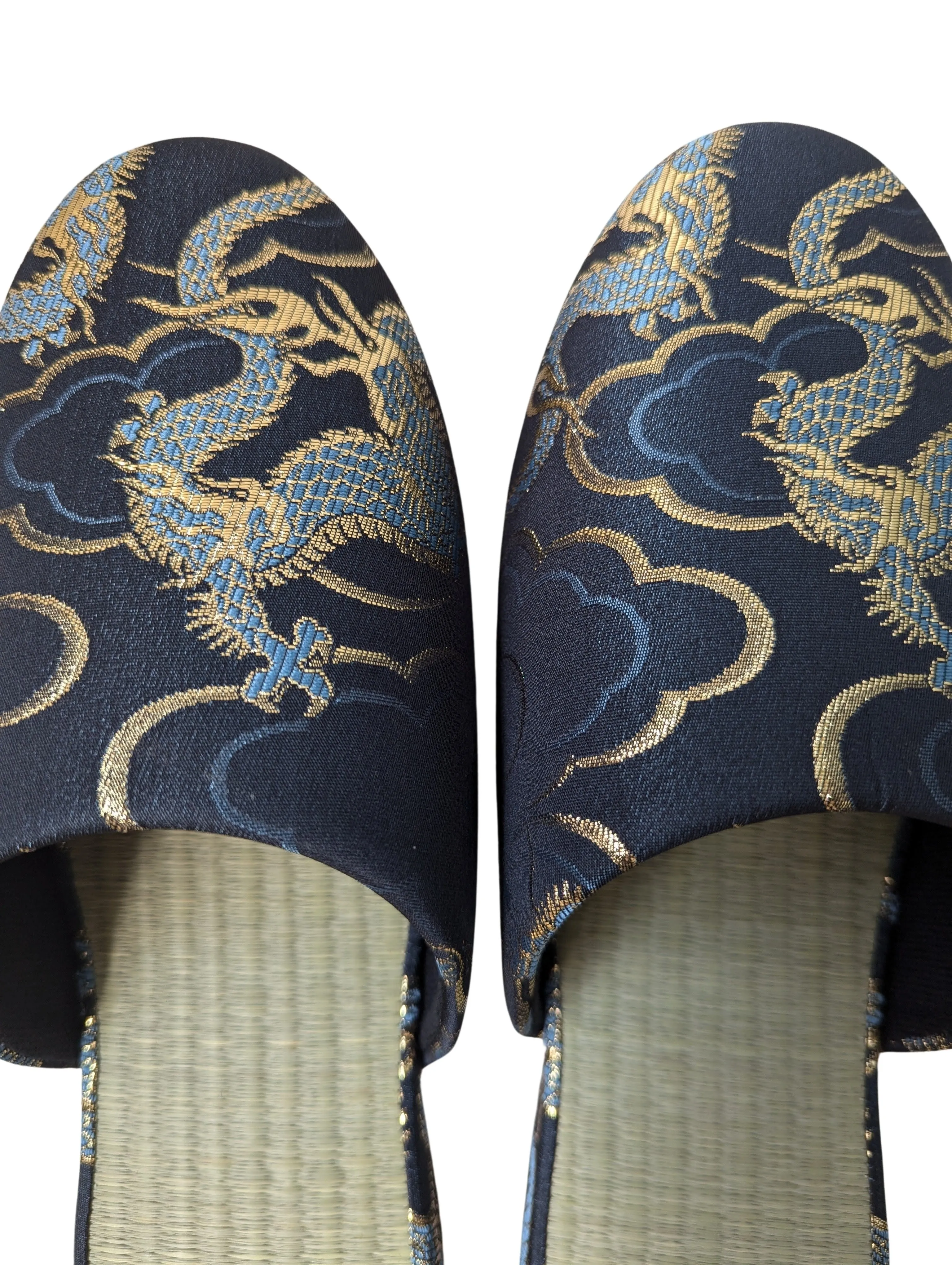 TATAMI × Azure Dragons Slippers [Black Wool Felt Sole]